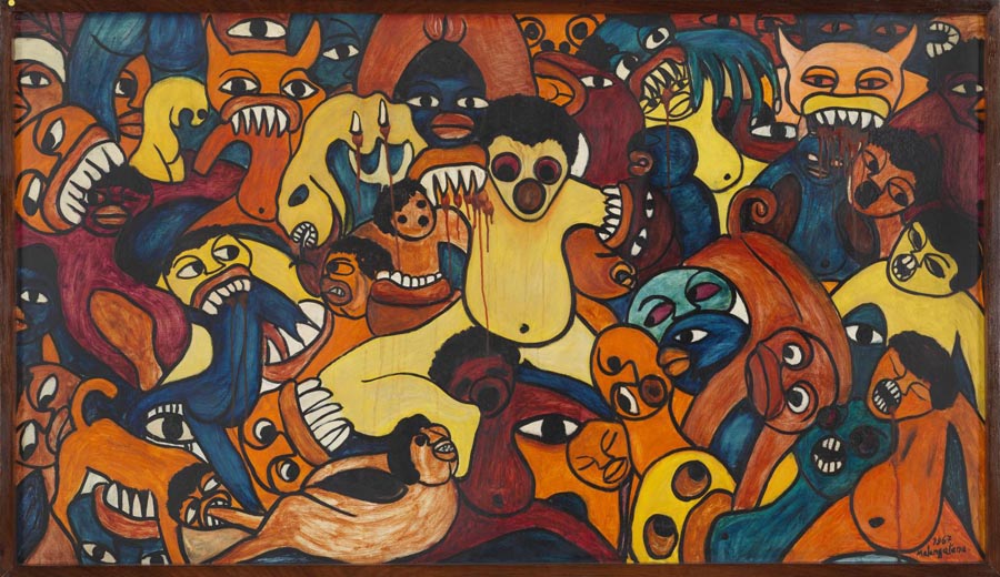Malangatana Valente Ngwenya painting